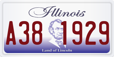 IL license plate A381929