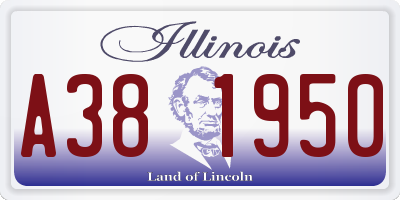 IL license plate A381950