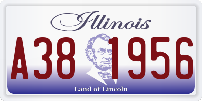 IL license plate A381956
