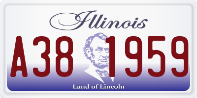 IL license plate A381959