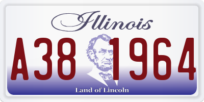 IL license plate A381964