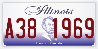IL license plate A381969