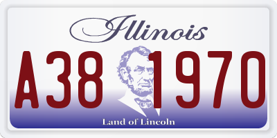 IL license plate A381970
