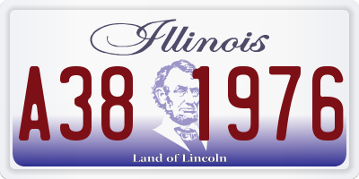 IL license plate A381976