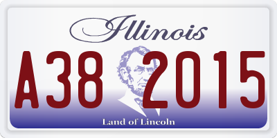 IL license plate A382015