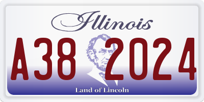 IL license plate A382024