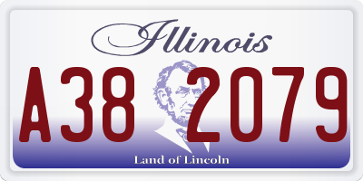 IL license plate A382079