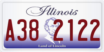 IL license plate A382122