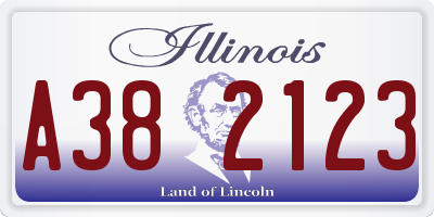 IL license plate A382123