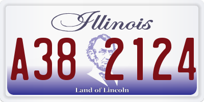 IL license plate A382124