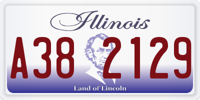IL license plate A382129