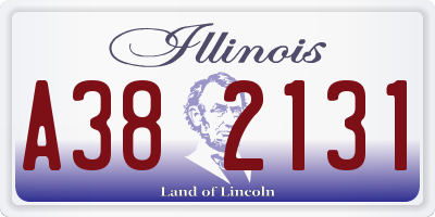 IL license plate A382131