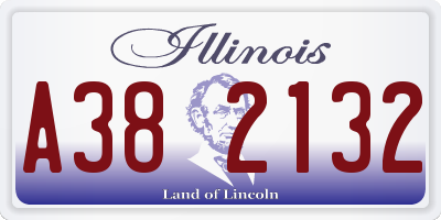 IL license plate A382132