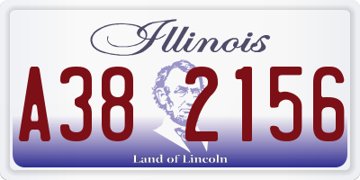 IL license plate A382156