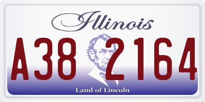 IL license plate A382164