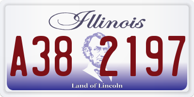 IL license plate A382197