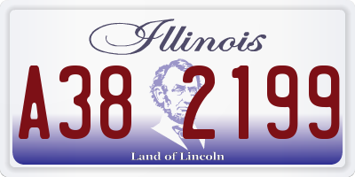 IL license plate A382199
