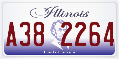 IL license plate A382264