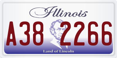 IL license plate A382266