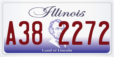 IL license plate A382272