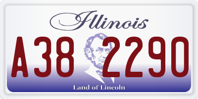 IL license plate A382290