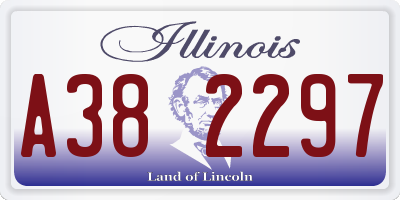 IL license plate A382297