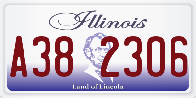 IL license plate A382306