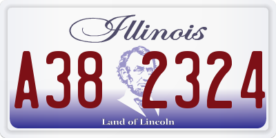 IL license plate A382324