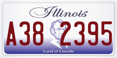 IL license plate A382395