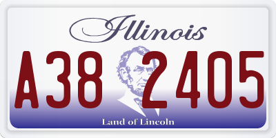 IL license plate A382405