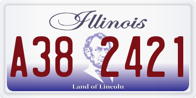 IL license plate A382421