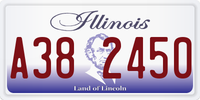 IL license plate A382450