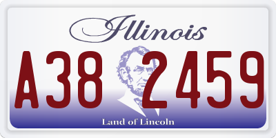 IL license plate A382459