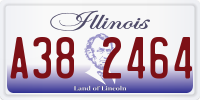 IL license plate A382464