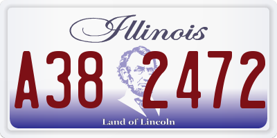 IL license plate A382472