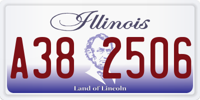IL license plate A382506