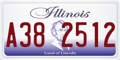 IL license plate A382512