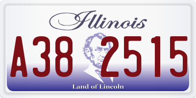 IL license plate A382515