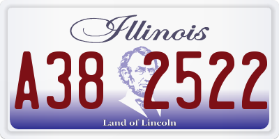 IL license plate A382522
