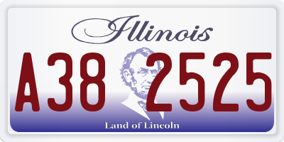 IL license plate A382525
