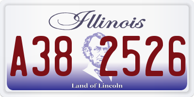 IL license plate A382526