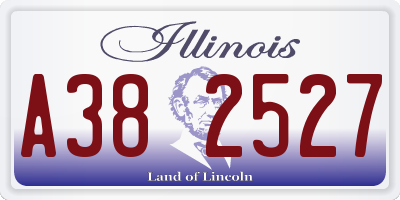 IL license plate A382527