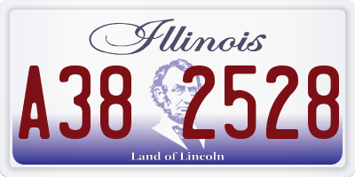 IL license plate A382528