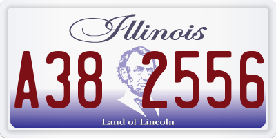 IL license plate A382556