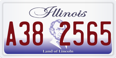 IL license plate A382565