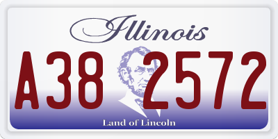 IL license plate A382572