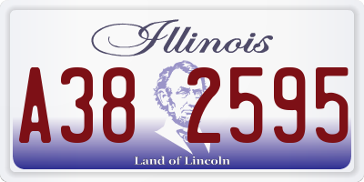 IL license plate A382595