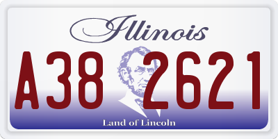 IL license plate A382621
