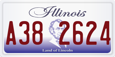 IL license plate A382624