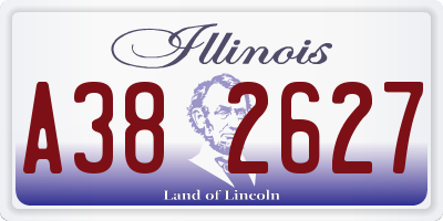 IL license plate A382627
